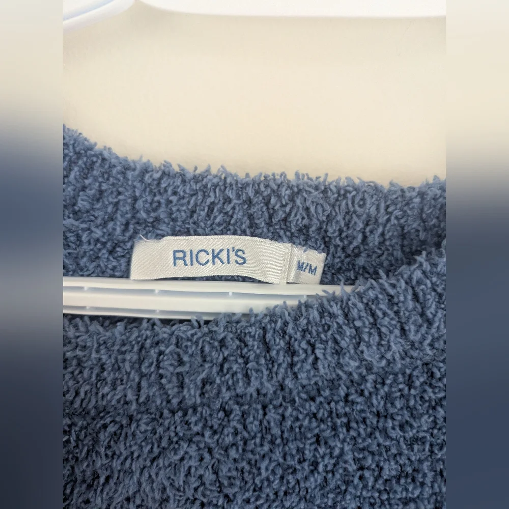 Ricki's Cozy Blue Crew Neck Sweater - Picture 2 of 5